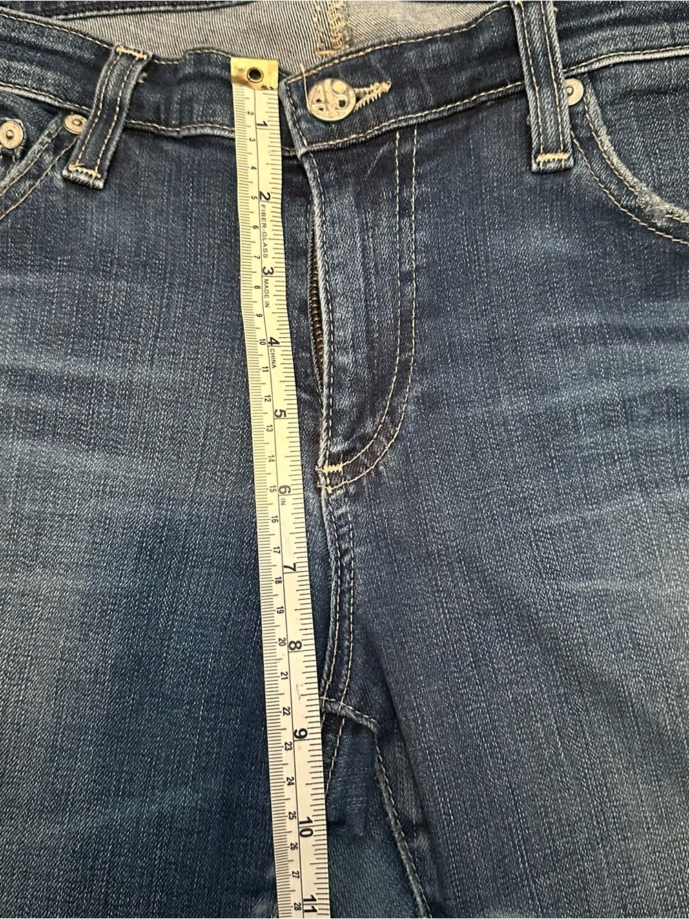 AG Adriano Goldschmied Women’s Dark Blue Skinny Jeans - Faded Wash - Picture 10 of 10